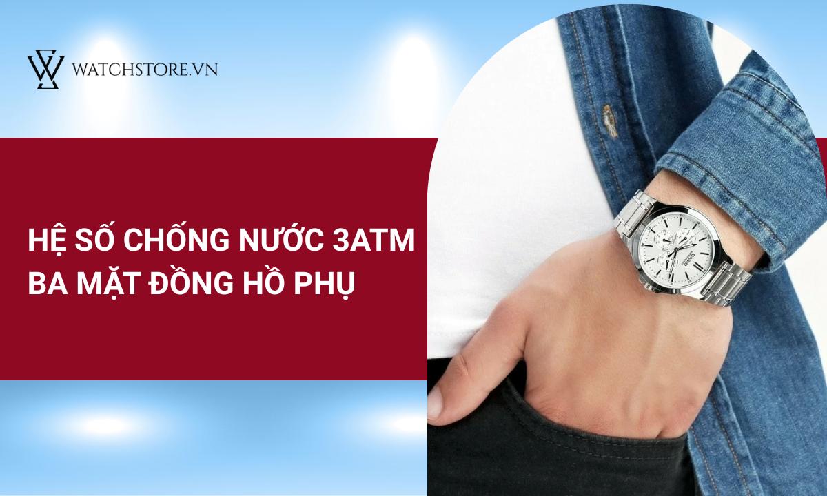 Dây đeo được làm từ thép không gỉ với khoá ba gập chắc chắn