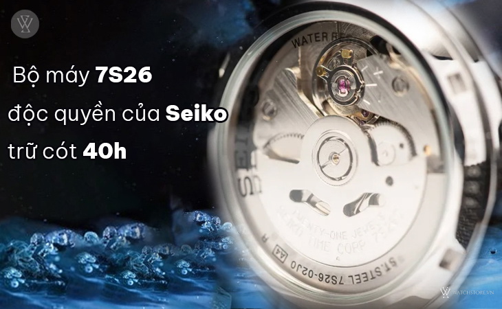 Seiko SNK809K2 máy trữ cót 40h