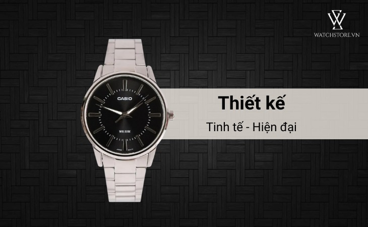 đồng hồ Casio nam MTP-1303D-1AVDF sở hữu vẻ ngoài hiện đại, đẳng cấp