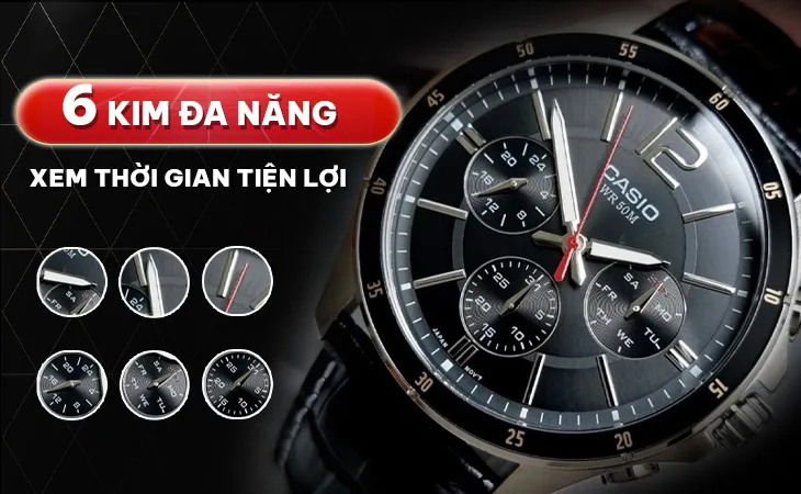 đồng hồ sở hữu mặt số chronograph đa năng