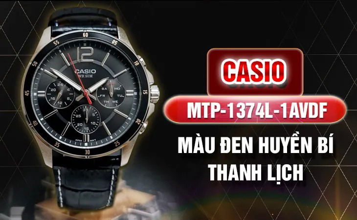 Casio MTP-1374L-1AVDF mang trong mình kiểu dáng thanh lịch