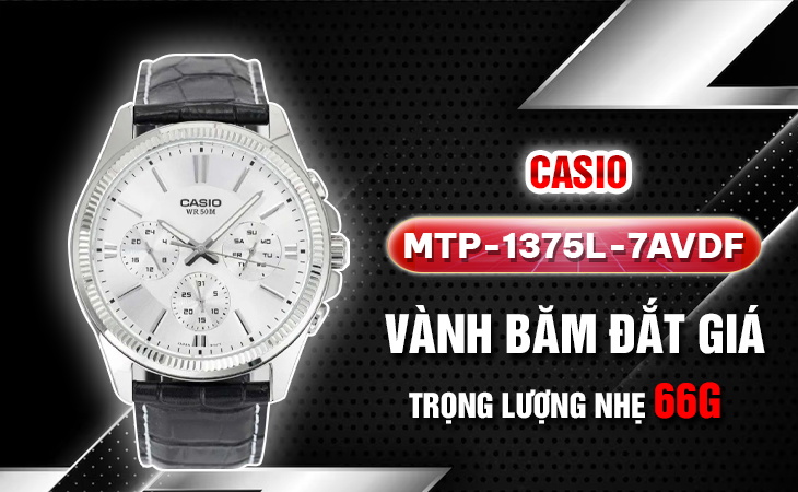 đồng hồ Casio MTP-1375L-7AVDF nhẹ 67g