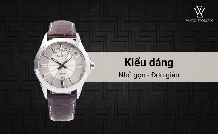 Casio MTP-1381L-7AVDF là mẫu đồng hồ có kiểu dáng nhỏ gọn, dễ đeo