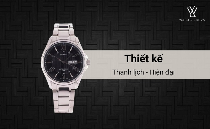 thiết kế đẳng cấp của Casio MTP-1384D-1AVDF
