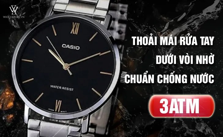 đồng hồ có thể sử dụng cho việc rửa tay, đi mưa nhẹ