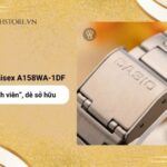 Casio 36.8 × 33.2 mm Unisex A158WA-1DF - Ảnh 9