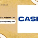 Casio 36.8 × 33.2 mm Unisex A158WA-1DF - Ảnh 7