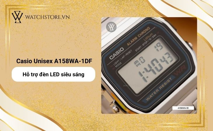 Dong Ho Casio Unisex A158wa 1df Den Led Sieu Sang 1740126132