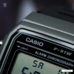 Casio 38.2 × 35.2 mm Nam F-91WM-1BDF - Ảnh 5