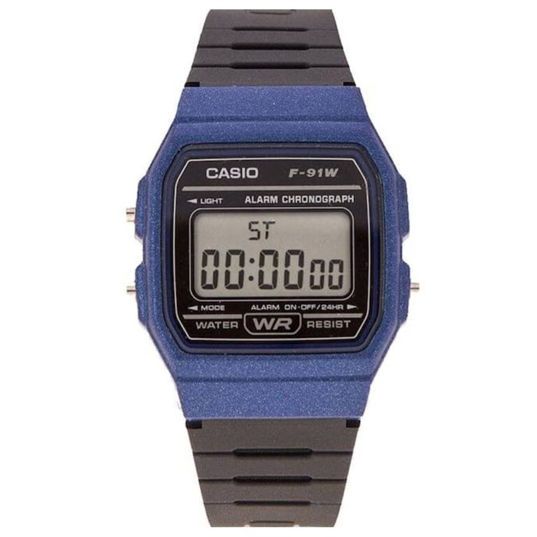 Casio 38.2 × 35.2 mm Nam F-91WM-2ADF