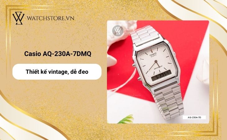 mẫu đồng hồ Casio Unisex thanh lịch, cổ điển