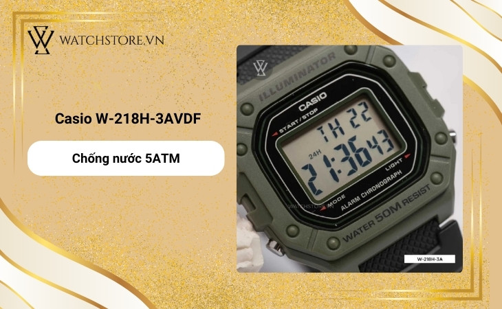 Đồng hồ có thể dùng trong các hoạt động như rửa tay, đi mưa