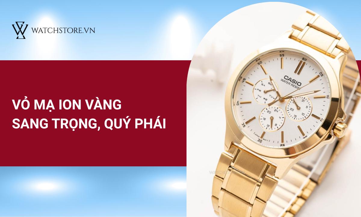 MTP-V300G-7A thu hút người dùng bởi lớp vỏ thép mạ ion vàng sáng bóng