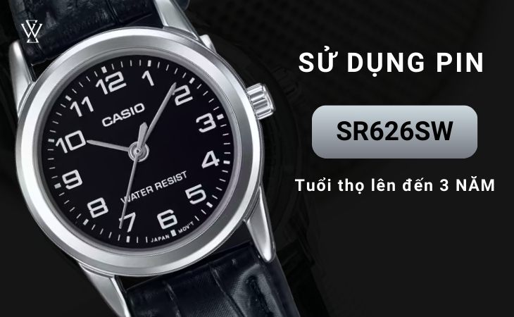 Đồng hồ sử dụng pin SR626SW giúp tuổi thọ tăng lên đến 3 năm 
