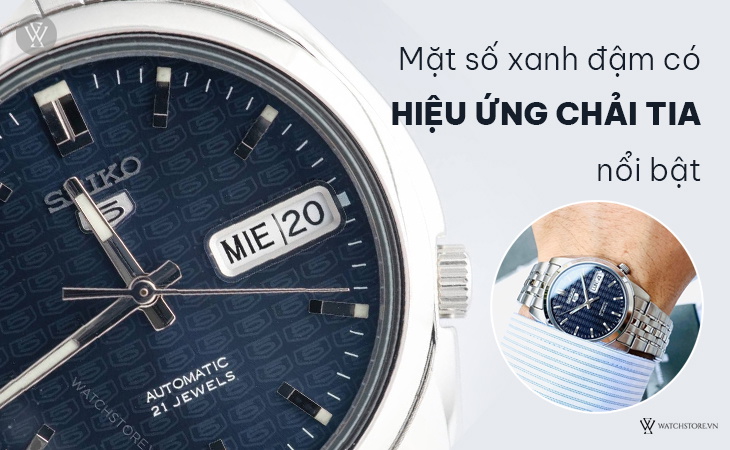 Seiko SNK357K1 hiệu ứng chải tia