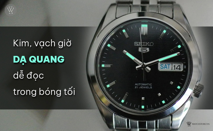 Seiko SNK357K1 kim vạch dạ quang