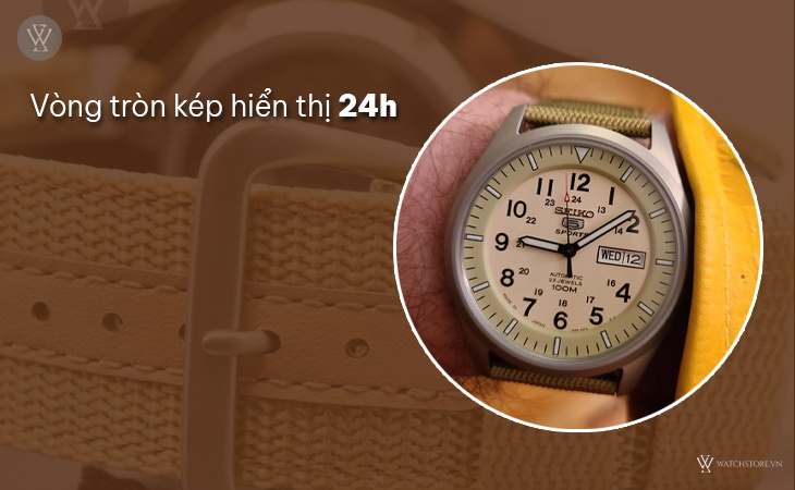 Seiko SNZG07J1 vòng tròn kép 24h