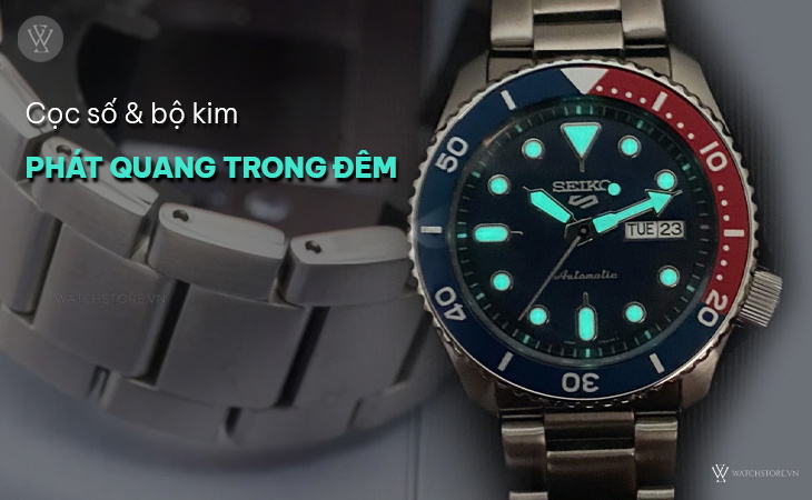 Seiko SRPD53K1 phát quang trong đêm