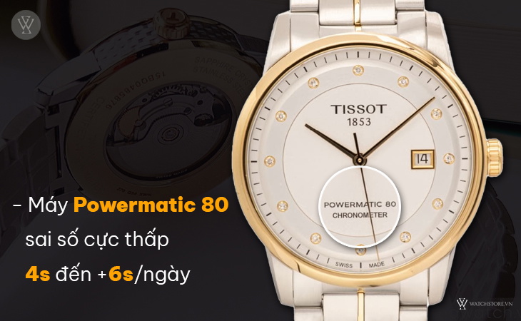 Tissot T086.408.22.036.00 máy Powermatic 80