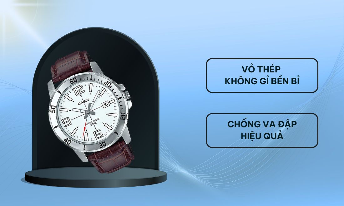 Vỏ thép không gỉ bền bỉ, chống va đập hiệu quả