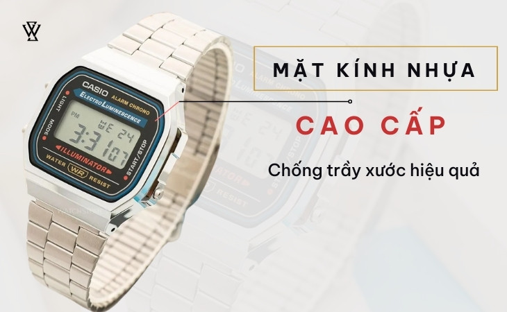 Sử dụng mặt kính nhựa cao cấp 
