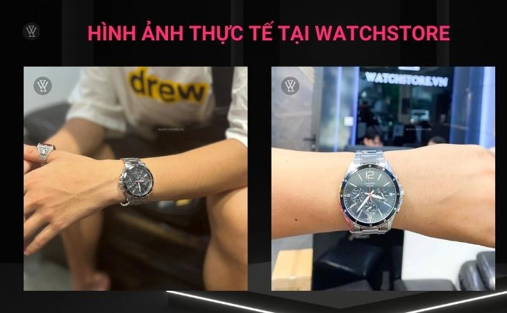 Hình ảnh thực tế của khách hàng khi mua đồng hồ MTP-1374D-1AVDF tại WatchStore