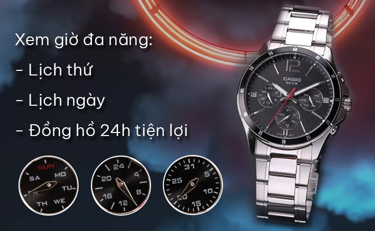 Đồng hồ Casio xem giờ đa năng