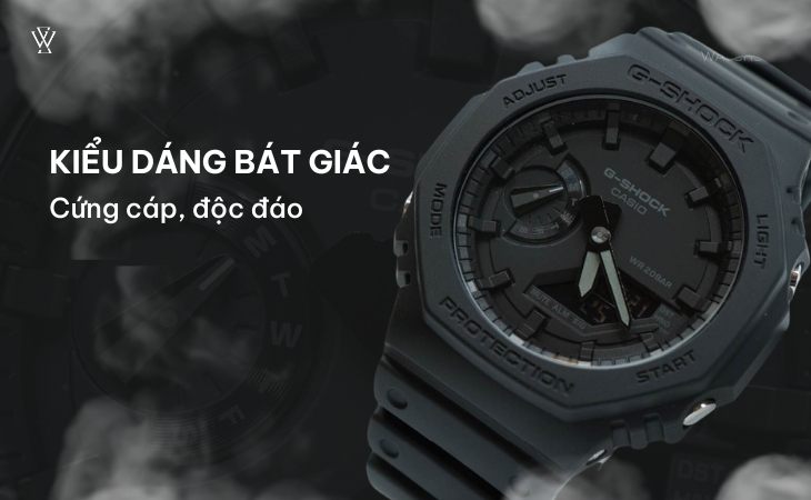 GA 2100 1A1DR với kiểu dáng bát giác độc đáo, cứng cáp