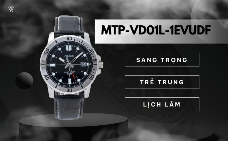 Đồng hồ MTP-VD01L-1EVUDF với thiết kế sang trọng, lịch lãm