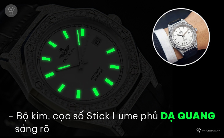 SRWatch SG99993.4102GLA kim cọc dạ quang