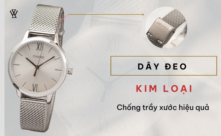 Sử dụng dây đeo kim loại cao cấp cho đồng hồ