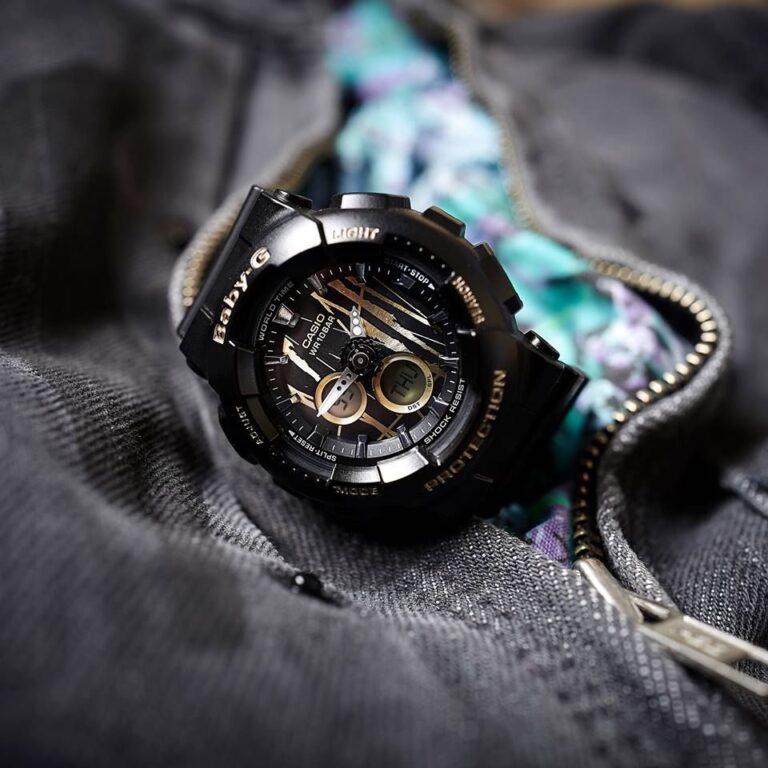 Baby G Ba 120sp 1a Gold Scratch Pattern Black Body 1 1712569215