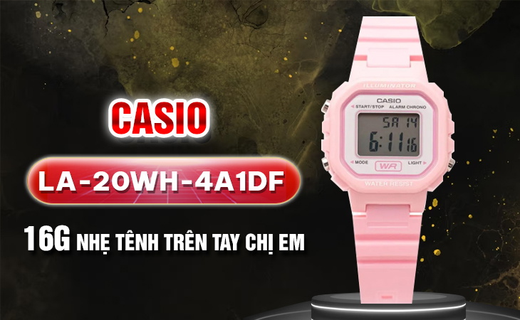 Đồng hồ Casio LA-20WH-4A1DF 16g nhẹ tênh