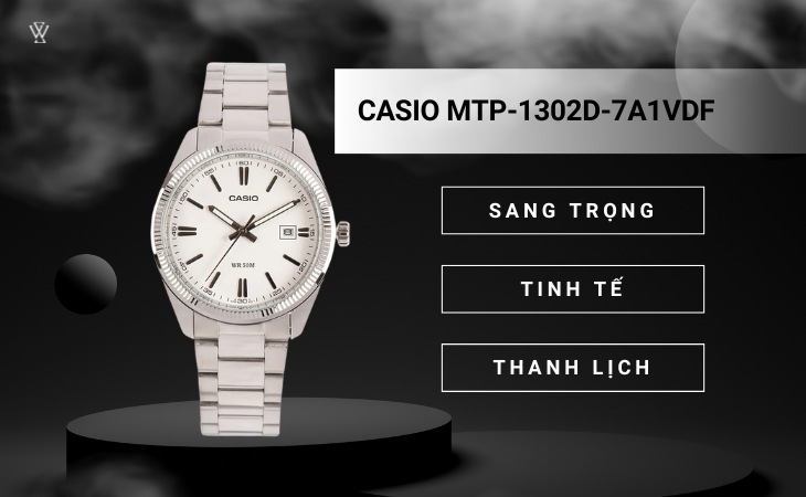thiết kế của đồng hồ Casio MTP-1302D-7A1VDF