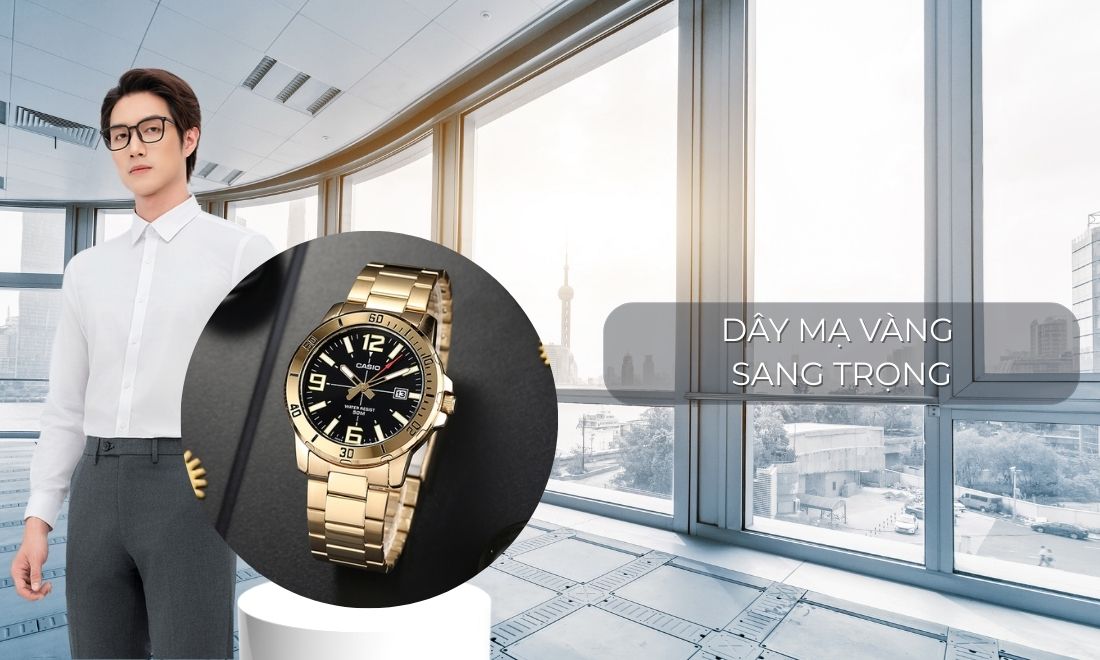 Dây mạ vàng sang trọng, tạo điểm nhấn đầy cuốn hút