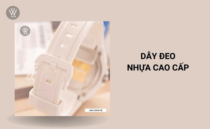 Dây đeo đồng hồ LWA-300H-7EVDF bằng nhựa cao cấp 