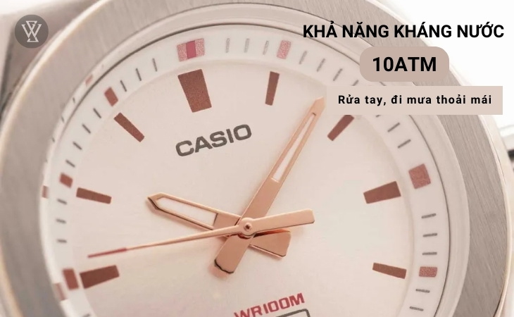 Casio LWA-300H-7EVDF có khả năng kháng nước lên đến 10ATM 