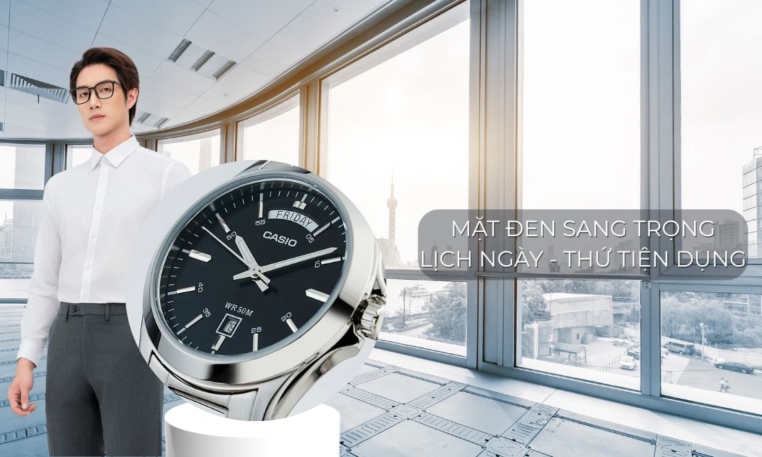 MTP-1370D-1A1VDF mặt đen sang trọng