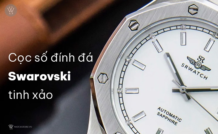 SRWatch SG99991.4102GLA cọc số đính đá