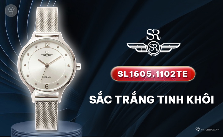 SRWatch SL1605.1102TE trắng tinh khôi