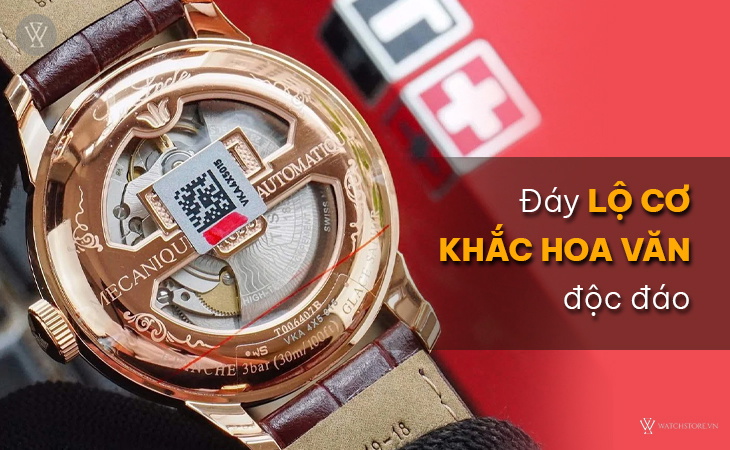 Tissot T006.407.36.033.00 đáy lộ cơ