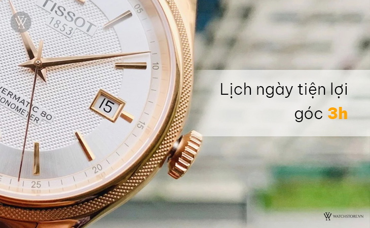 Tissot T108.408.33.037.00 lịch ngày góc 3h