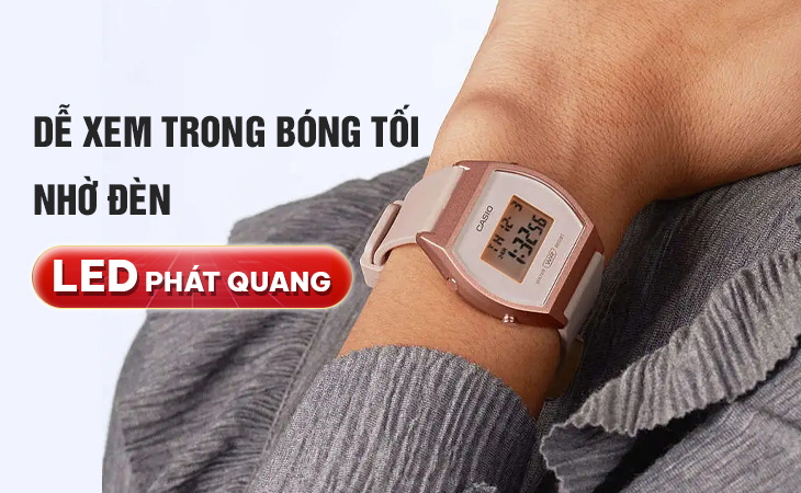 Casio LW-204-4ADF đèn LED dễ xem