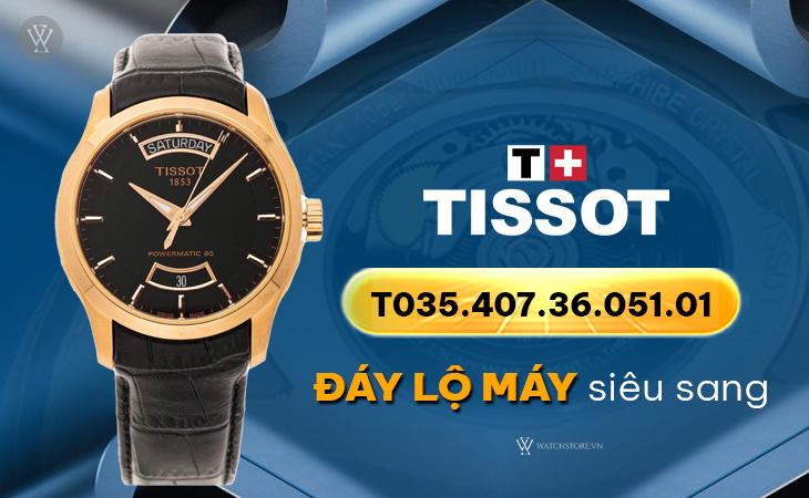 Tissot T035.407.36.051.01 đáy lộ máy