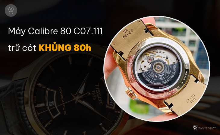 Tissot T035.407.36.051.01 máy trữ cót 80h