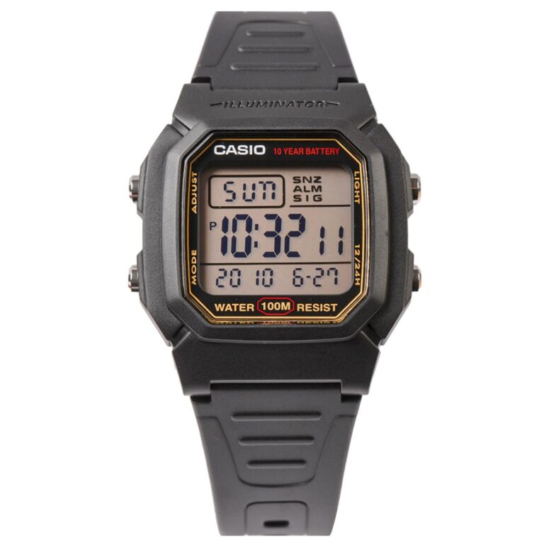 Casio 44.2 × 36.8 mm Nam W-800HG-9AVDF