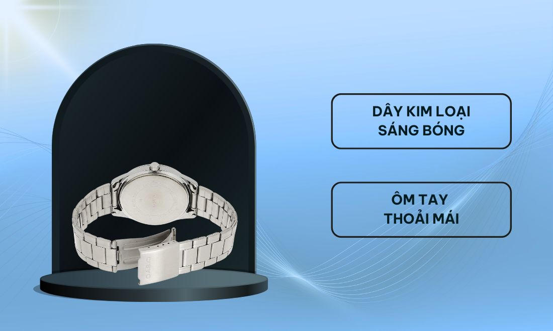 Dây kim loại sáng bóng, chống gỉ, ôm tay thoải mái