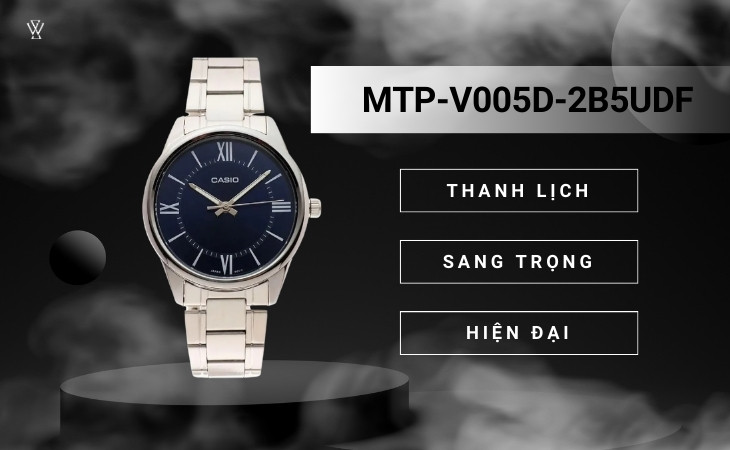 MTP-V005D-2B5UDF với thiết kế thanh lịch, sang trọng, hiện đại