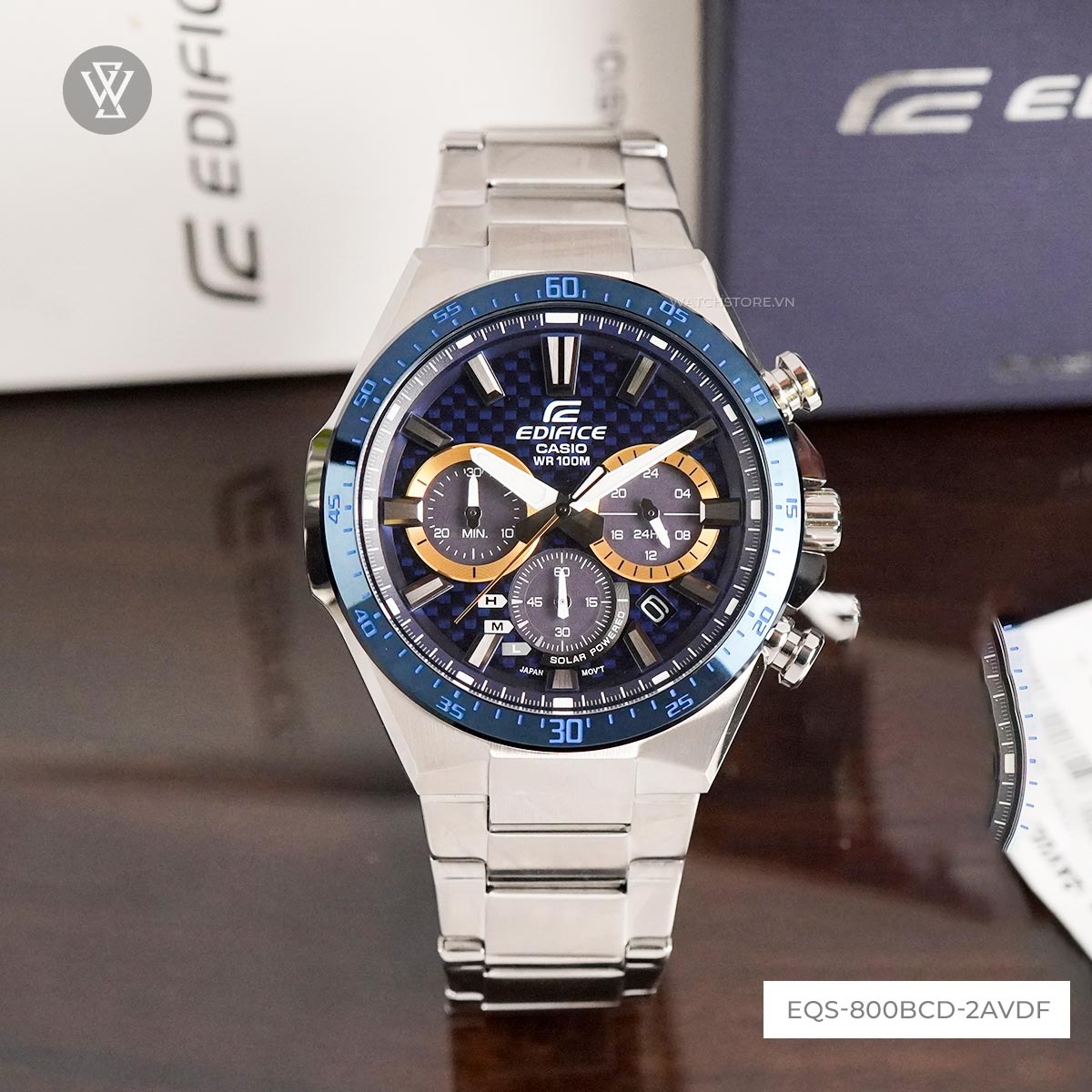 Đồng Hồ Casio EQS-800BCD-2AVDF Nam Chính Hãng – Bảo Hành 5 Năm