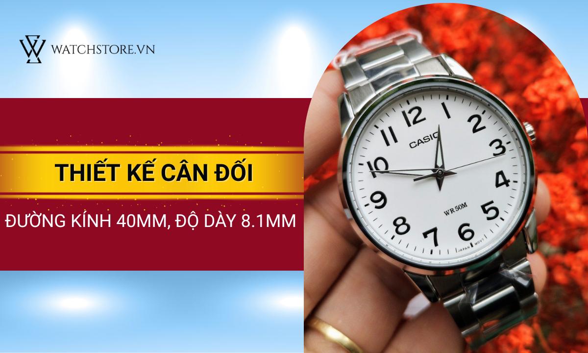 Kích thước cân đối, phù hợp với quý ông châu Á